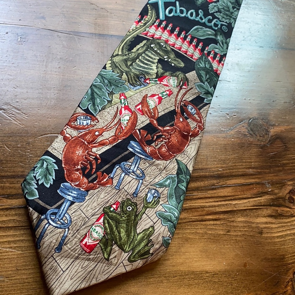 Tabasco tie 100% silk made in the US